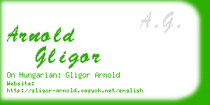 arnold gligor business card